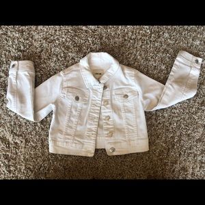 *SOLD* Girls white jean jacket